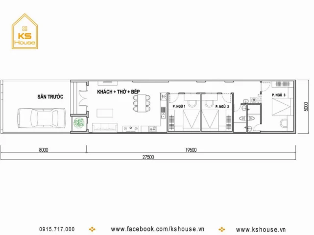 Bản Vẽ Nhà Cấp 4 5x20 Hiện Đại: Mẫu Đẹp 2026