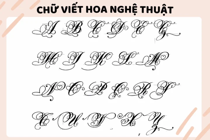 Khám Phá Mẫu Chữ Hoa Sáng Tạo Độc Đáo Cho Thiết Kế 2026 Bảng chữ cái in hoa với nhiều kiểu dáng sáng tạo