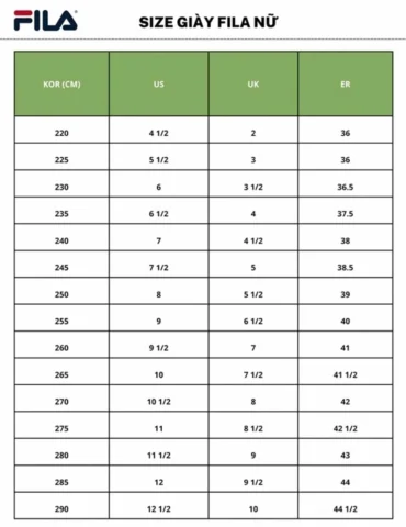 Size Giày US: Hướng Dẫn Chi Tiết Từ A-Z (2026) Bảng size giày US dành riêng cho nữ