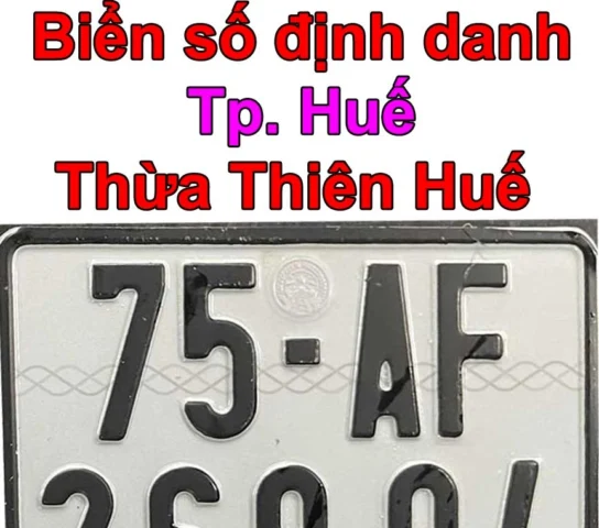Biển số xe 75 đại diện cho Thừa Thiên Huế