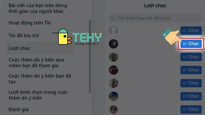 Biểu tượng cảm xúc và thông báo Poke trên điện thoại