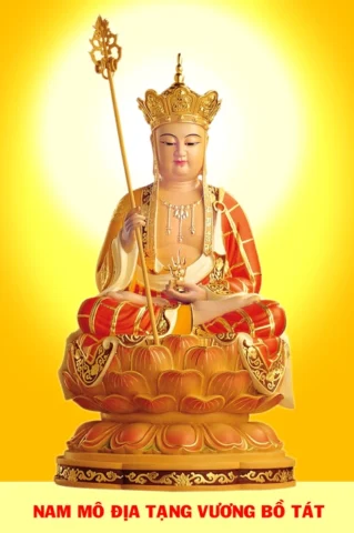 Phật Địa Tạng: Vị Bồ Tát Cứu Độ Chúng Sinh Trong Vô Lượng Kiếp Bồ Tát Địa Tạng cầm tích trượng và ngọc Ma Ni