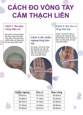 Cách Đo Ni Tay Đeo Vòng Cẩm Thạch Chuẩn Xác Nhất 2026