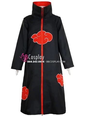 Cận cảnh họa tiết mây đỏ trên áo Akatsuki