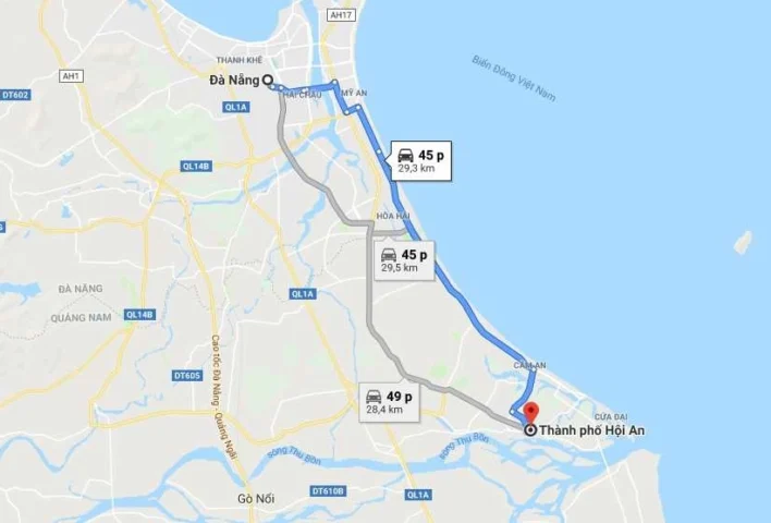 Cảnh quan thơ mộng của Hội An