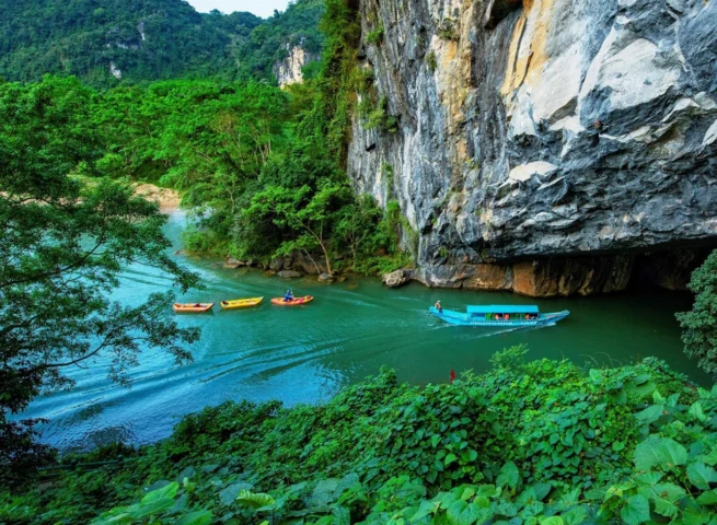 Khám Phá Kỳ Quan Phong Nha Kẻ Bàng: Hành Trình Từ 2026 Cảnh quan xanh mát tại Phong Nha Kẻ Bàng