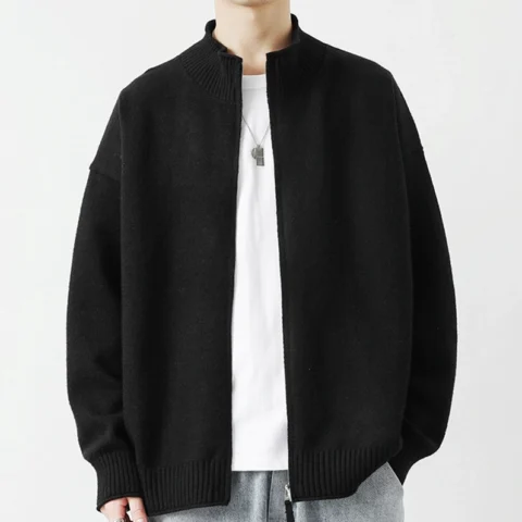 Cardigan nam dáng basic cài cúc