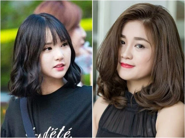 Tóc Ngang Vai Uốn Xoăn Nhẹ Phần Đuôi: Xu Hướng 2026 Cô gái đang chăm sóc mái tóc ngang vai uốn xoăn nhẹ