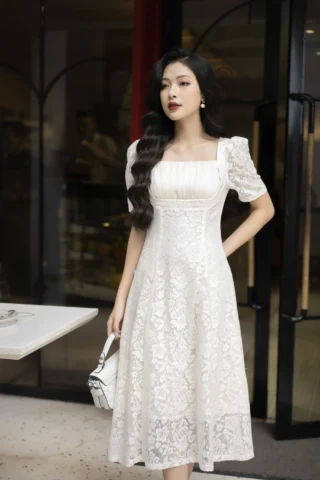 Cô gái mặc mẫu váy đẹp tôn dáng và phong cách