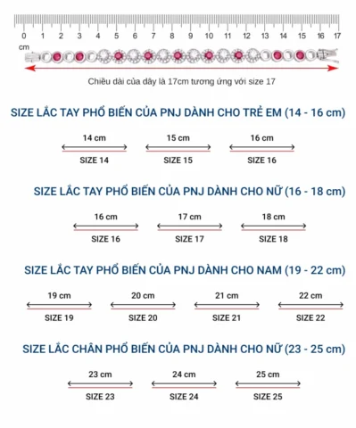 Cổ Tay 15cm Đeo Vòng Size Bao Nhiêu Chuẩn Nhất?