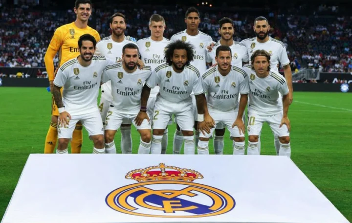 Real Madrid là câu lạc bộ bóng đá của nước nào? Hé lộ lịch sử hào hùng Cristiano Ronaldo trong màu áo Real Madrid ăn mừng bàn thắng