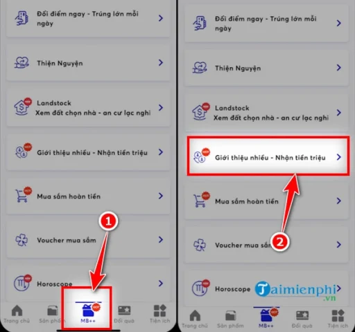 Mã Người Giới Thiệu MB Bank: Hướng Dẫn Chi Tiết & Lợi Ích 2026 Giao diện lấy mã giới thiệu trên ứng dụng MB Bank
