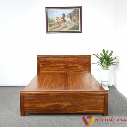 Mẫu Giường Gỗ Đẹp Nhất Hiện Nay: Xu Hướng 2026 & Tư Vấn Chọn Lựa Giường gỗ hiện đại, kiểu dáng tối giản, có hộc kéo