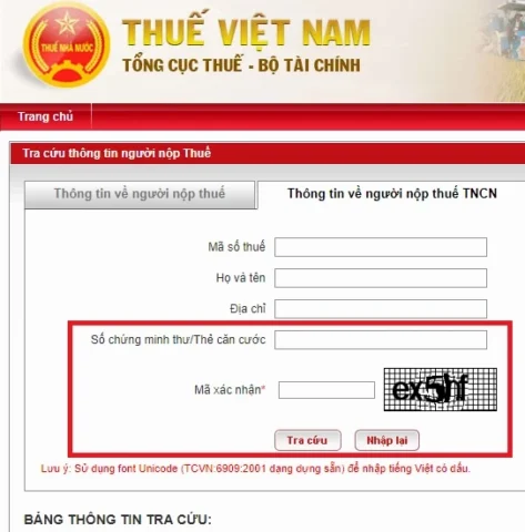 Hình ảnh minh họa mã số thuế cá nhân