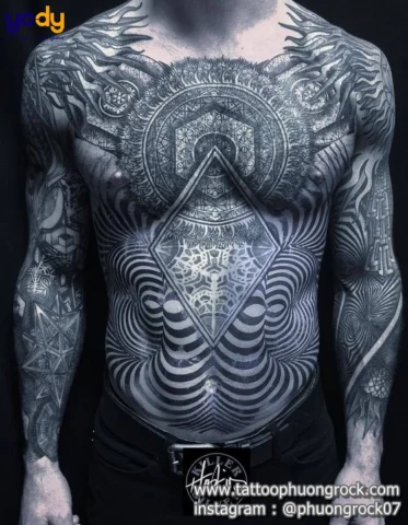Hình xăm âu phong cách Blackwork