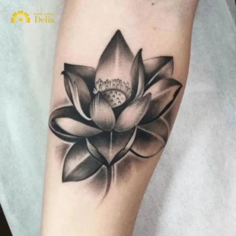 Hình xăm hoa sen phong thủy