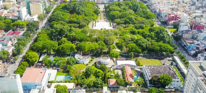 Hoạt động thể dục buổi sáng tại Công Viên Lê Văn Tám
