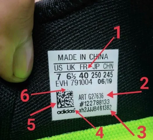 Bí kíp "check" giày Adidas chính hãng chuẩn chuyên gia Kiểm tra tem nhãn trên hộp giày Adidas