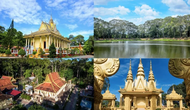 Điểm Du Lịch Trà Vinh 2026: Khám Phá Vẻ Đẹp Miền Sông Nước Kiến trúc chùa Hang Trà Vinh