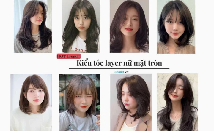 Tóc cho Mặt Tròn Nữ: Chọn Kiểu Hợp Nhất, Che Khuyết Điểm Hiệu Quả 2026 Kiểu tóc layer dài cho nữ mặt tròn