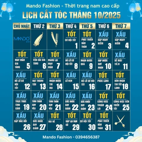 Lịch Tốt Cắt Tóc 2026: Chọn Ngày May Mắn Để Tỏa Sáng Lịch tốt cắt tóc tháng 10 năm 2025