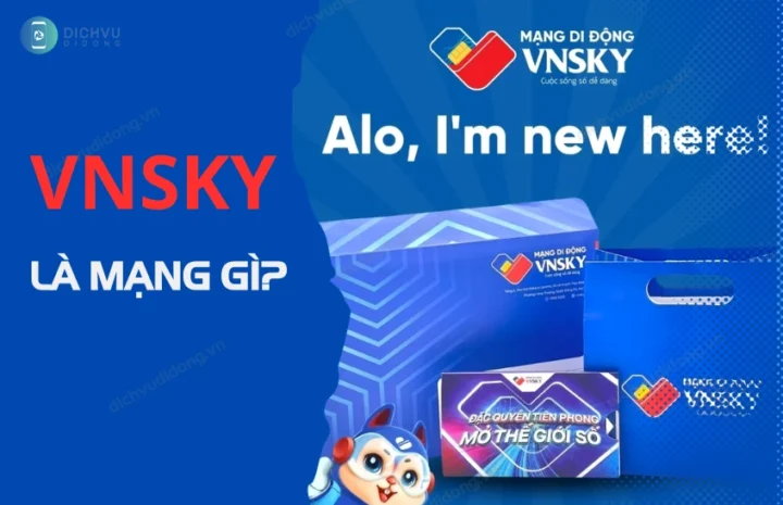 VNSky Là Mạng Gì? Khám Phá Chi Tiết Mạng Di Động Mới 2026 Logo VNSky và các dịch vụ