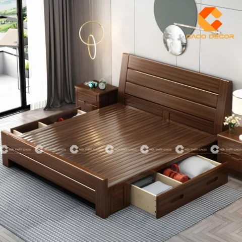 Mẫu Giường Gỗ Đẹp Nhất Hiện Nay: Xu Hướng 2026 & Tư Vấn Chọn Lựa Mẫu giường gỗ sồi cao cấp, hiện đại