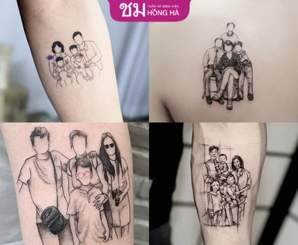 Hình Xăm Năm Sinh Gia Đình 4 Người: Ý Nghĩa & Mẫu Đẹp 2026 Mẫu hình xăm năm sinh gia đình 4 người tinh tế