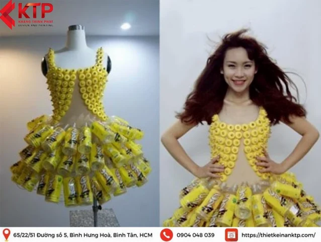 Mẫu thiết kế thời trang tái chế ấn tượng từ quần áo cũ
