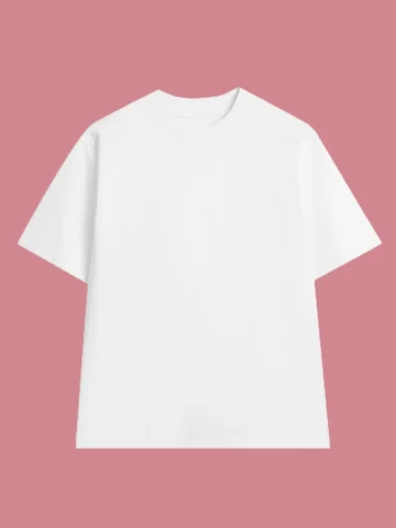Một chiếc áo thun trắng trơn chất liệu cotton mềm mại