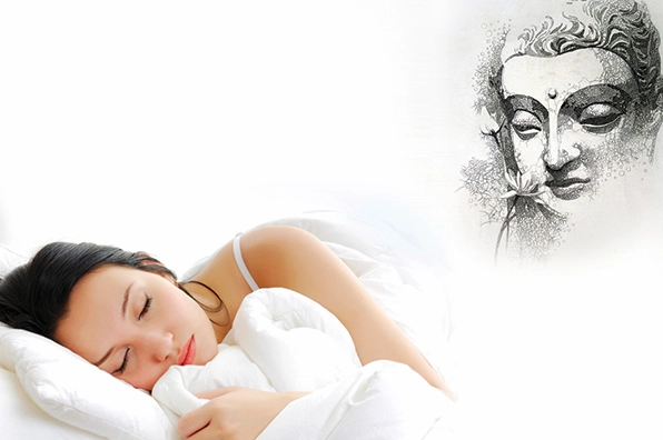 Người đang thư giãn nghe kinh Phật
