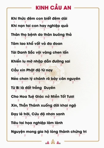 Người đang tụng kinh cầu an