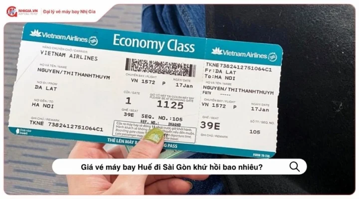 Vé máy bay Huế - Sài Gòn 2026: Giá tốt, đặt ngay! Người dùng đặt vé máy bay trên điện thoại