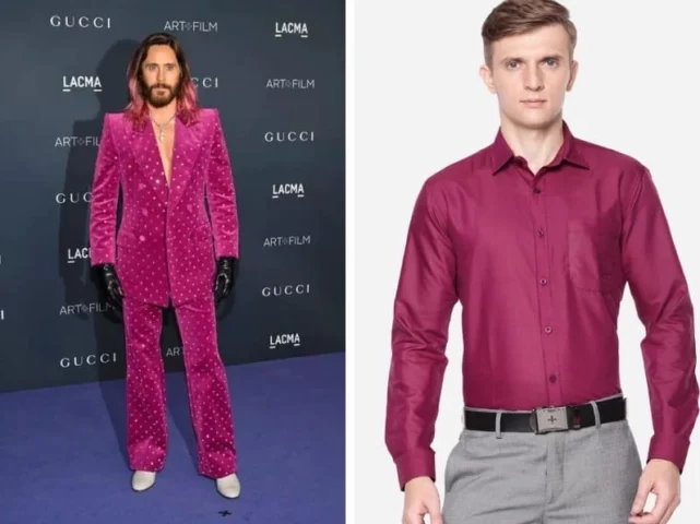 Người mẫu mặc trang phục màu Magenta