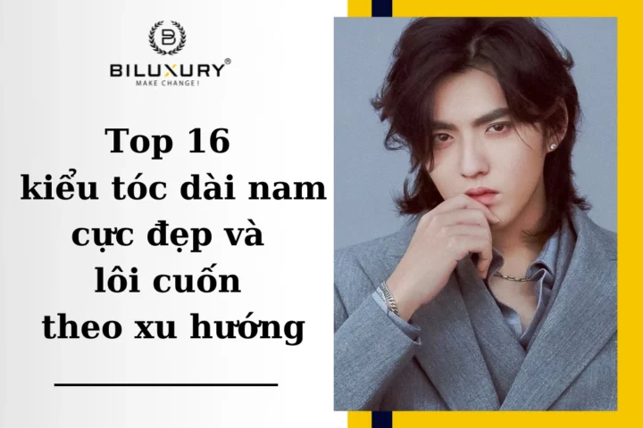 Người mẫu nam với kiểu tóc dài lãng tử