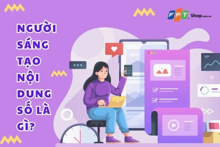 Sáng Tạo Nội Dung Số Là Gì? Hướng Dẫn Chi Tiết 2026 Người sáng tạo nội dung số đang làm việc