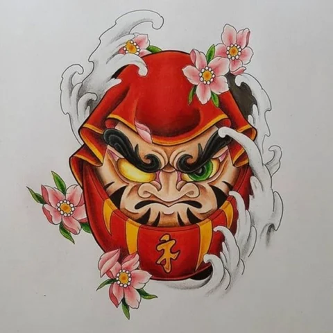 Hình xăm Daruma Nhật cổ: Ý nghĩa, biểu tượng và phong cách Nhiều búp bê Daruma với các màu sắc khác nhau