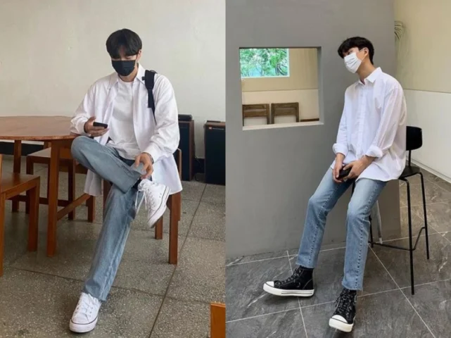 Áo Sơ Mi Quần Jean: Bí Quyết Phối Đồ Đỉnh Cao 2026 Phối áo sơ mi jean và quần jean theo xu hướng denim on denim