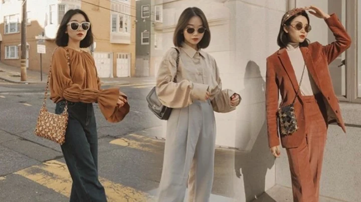Phối đồ vintage nữ với váy hoa nhí và phụ kiện