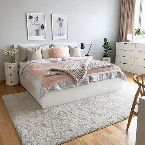 Bí quyết Trang trí Phòng Ngủ Đẹp, Hiện đại 2026 Phòng ngủ với tông màu trung tính và đồ nội thất gỗ