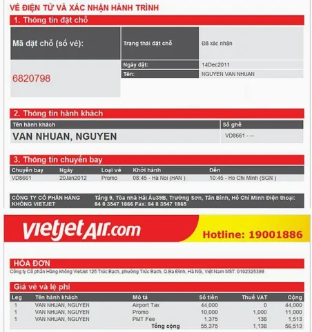 Quy trình đặt vé máy bay online đơn giản