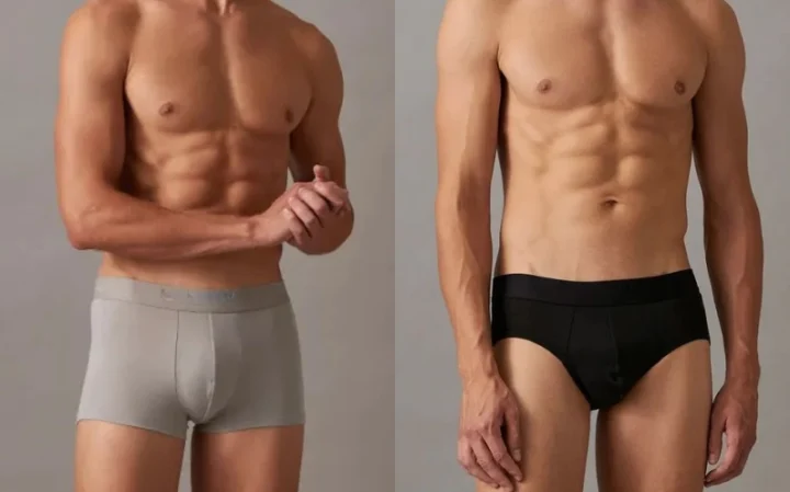 So sánh quần lót boxer và tam giác