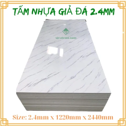 Tấm Nhựa PVC: Vật Liệu Hiện Đại Cho Mọi Công Trình Tấm nhựa PVC giả đá thi công ốp tường