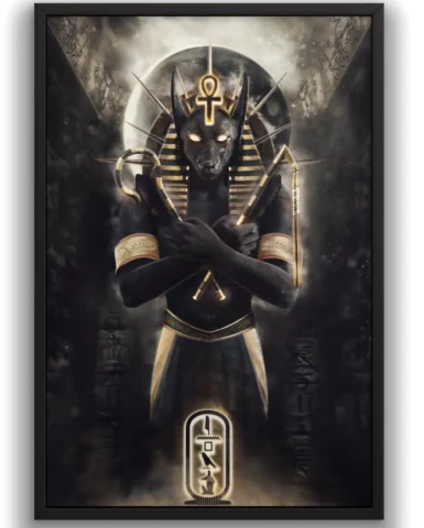 Thần Anubis với đầu chó rừng