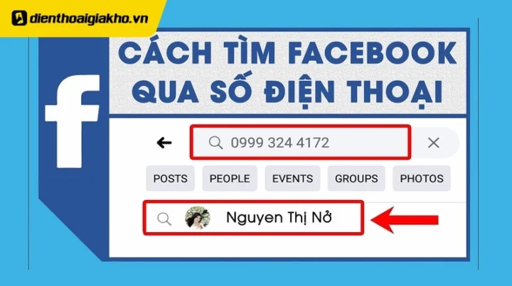Tìm kiếm bạn bè trên Facebook qua số điện thoại