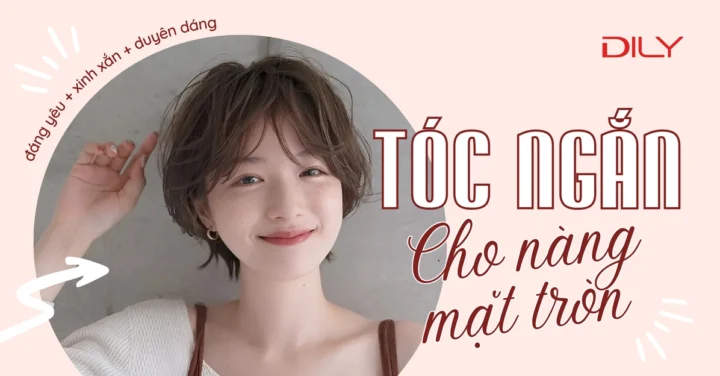 Tóc Ngắn Mặt Tròn: Bí Quyết Chọn Kiểu Tóc Phù Hợp 2026 Tóc bob ngang vai tỉa layer ôm mặt tròn