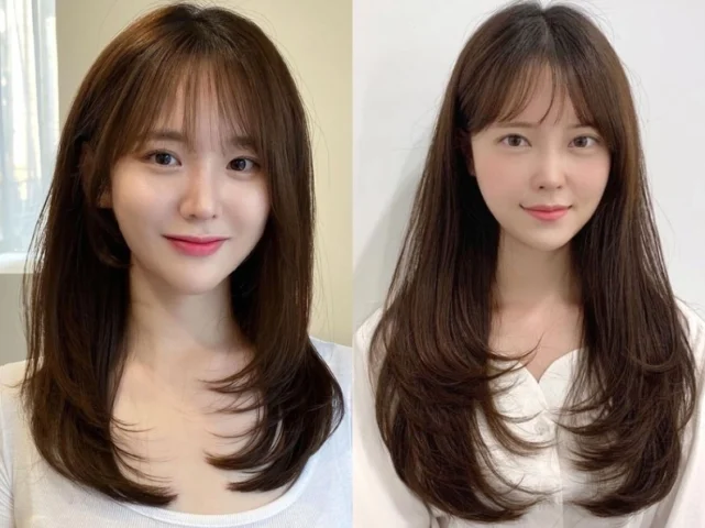 Tóc mái Hime đẹp cho mặt tròn