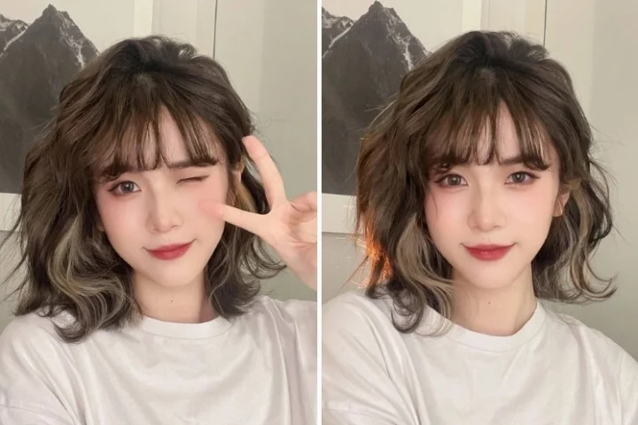 Tóc xoăn lơi tự nhiên cho tóc ngắn