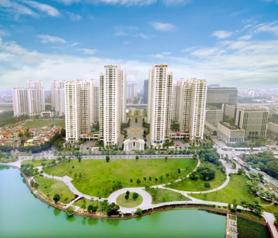 Tổng quan dự án Chung cư An Bình City nhìn từ trên cao