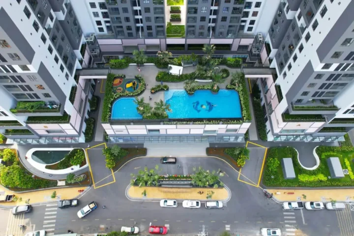 Chung cư HT Pearl: Điểm đến an cư lý tưởng tại Dĩ An Tổng quan tiện ích dự án HT Pearl từ flycam